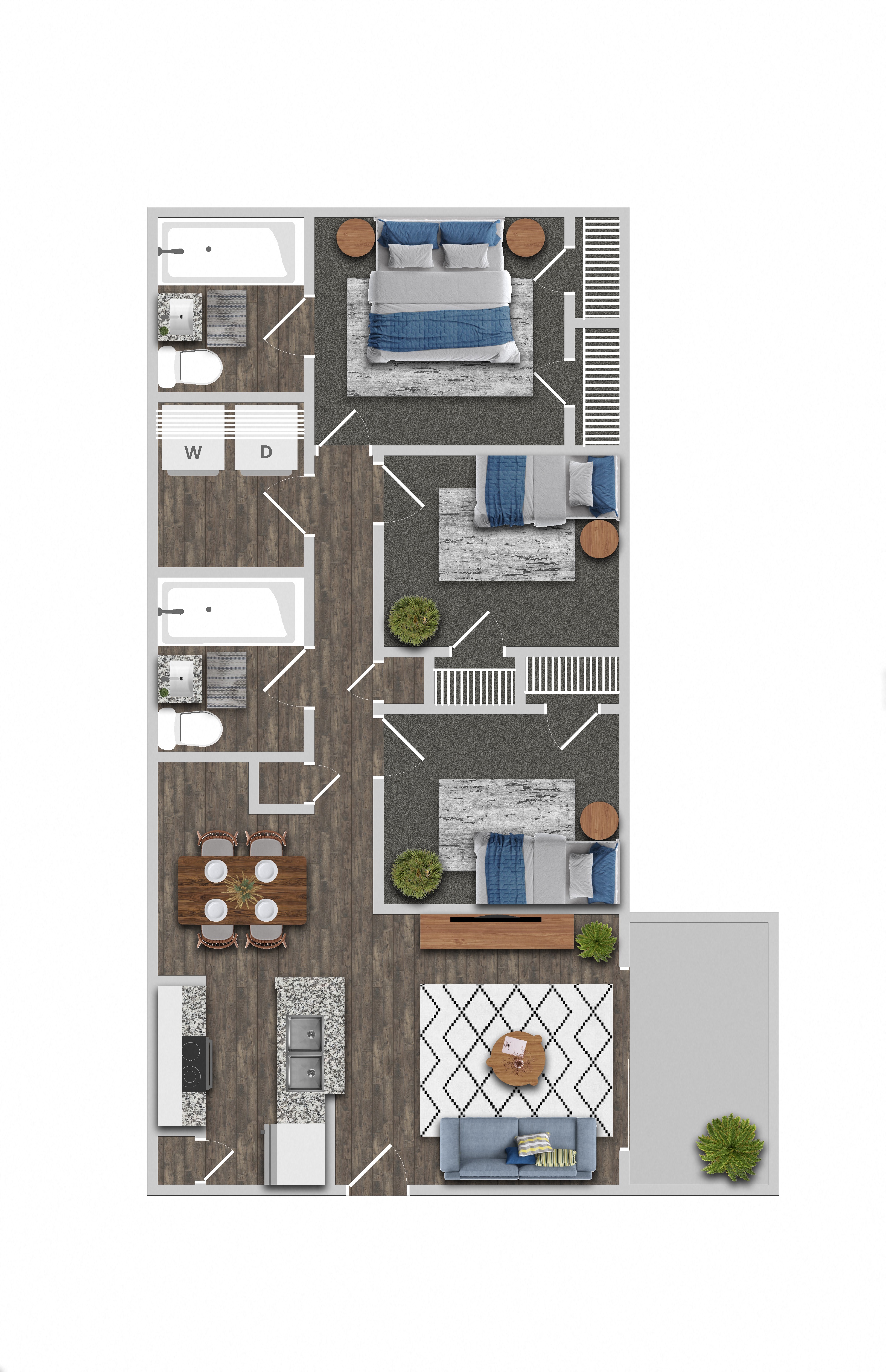 a1 floor plan  1 bedroom  1190 square feet  the clubhouse at